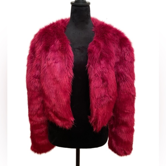 naked wardrobe Jackets & Blazers - Naked Wardrobe Faux Fur Coat New!! Large